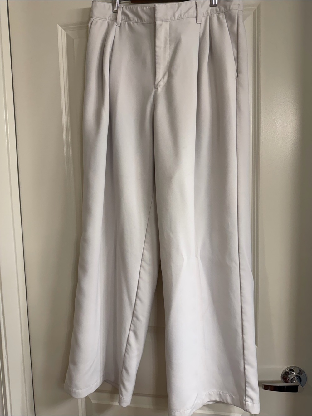 GAP White Wide-Leg Women's Trousers